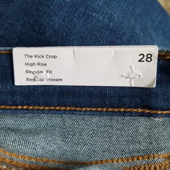 LOFT High Rise The Kick Crop Jeans Size 28 NEW - Picture 11 of 11